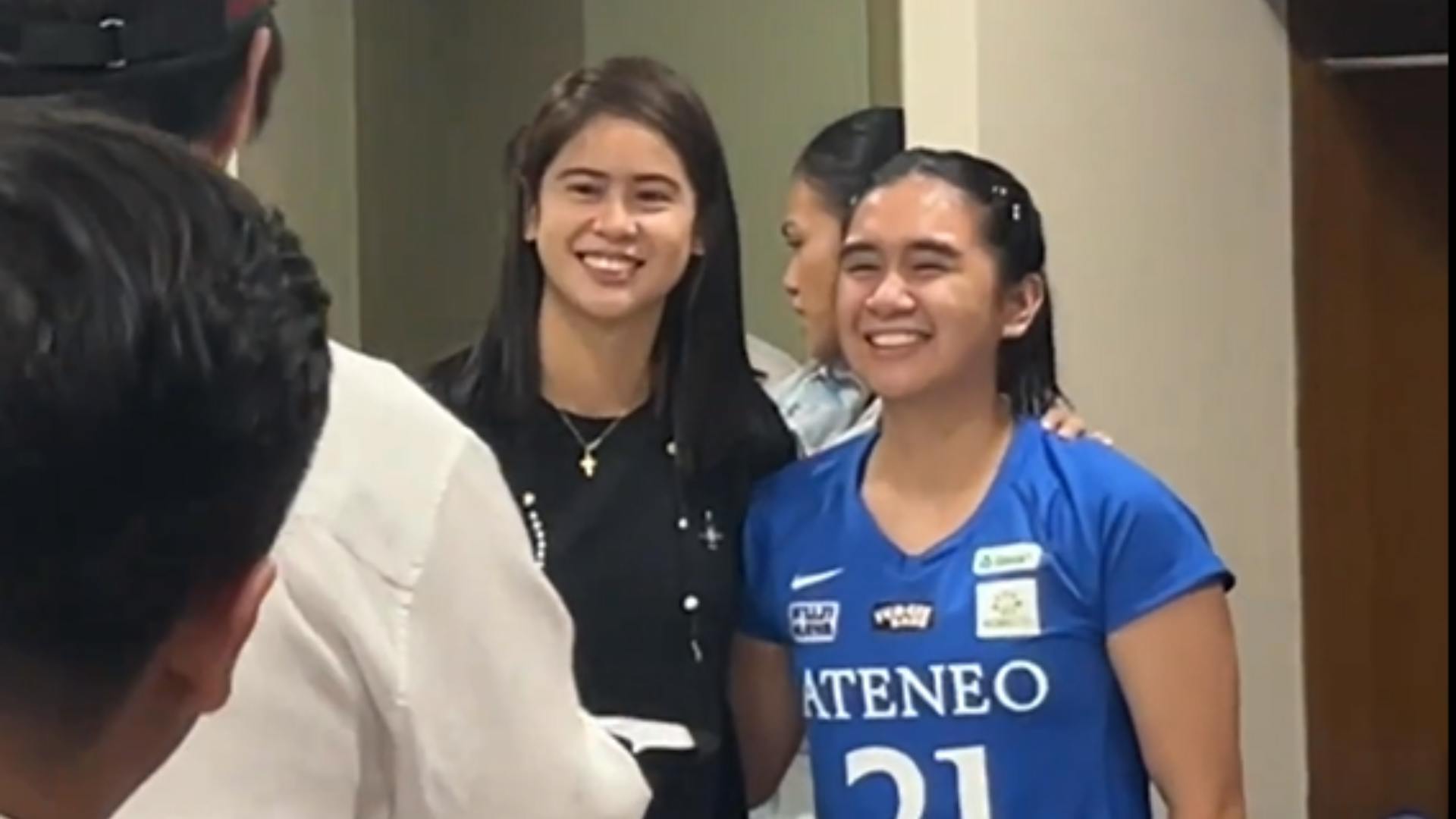Fangirl Mode on for Ateneo setter KC Cortez with Choco Mucho star Deanna Wong